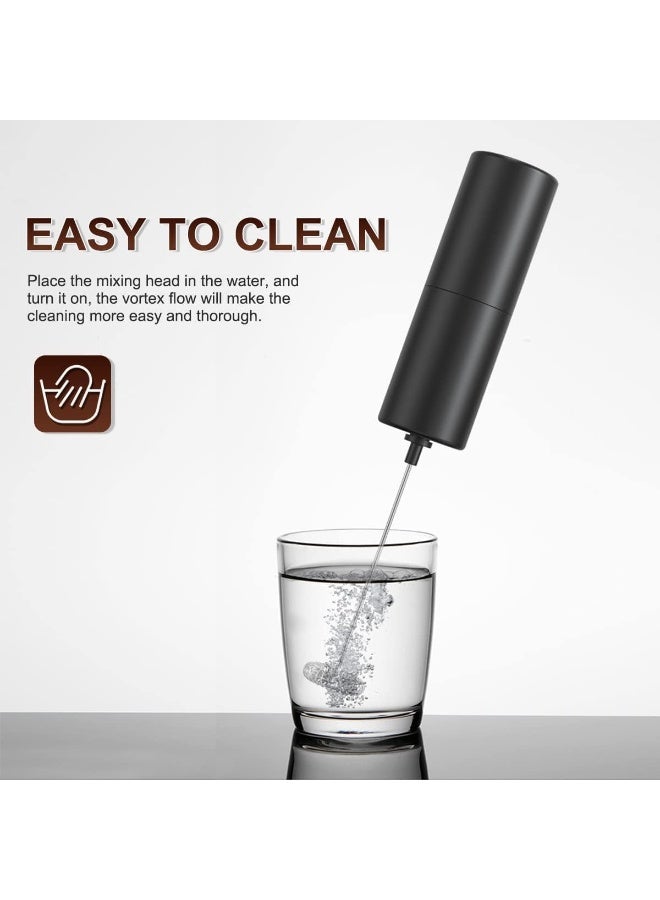 توشيونيكس جهاز رغوة الحليب مع حامل، محمول باليد، يعمل بالبطارية، حامل من الفولاذ المقاوم للصدأ، صانع رغوة، مضرب، خلاط مشروبات، للاتيه، كابتشينو، قهوة، فرابيه، ماتشا وشوكولاتة ساخنة، إلخ. - Image 4